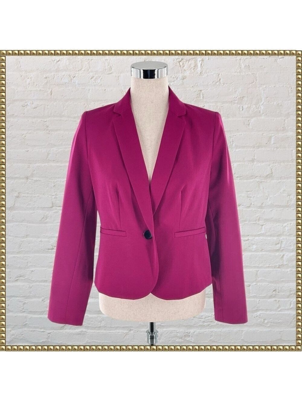 Worthington Blazer Petite Small Magenta Pink